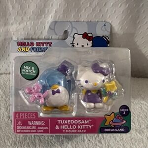 Hello Kitty and Friends Series 2 Dreamland 2-Figure Pack: Tuxedosam & Hello Kitt